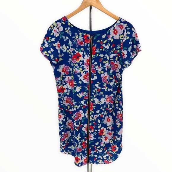 Yumi Kim Love Potion Mini Dress in Blue Floral Zippered Back size Medium - Picture 8 of 11